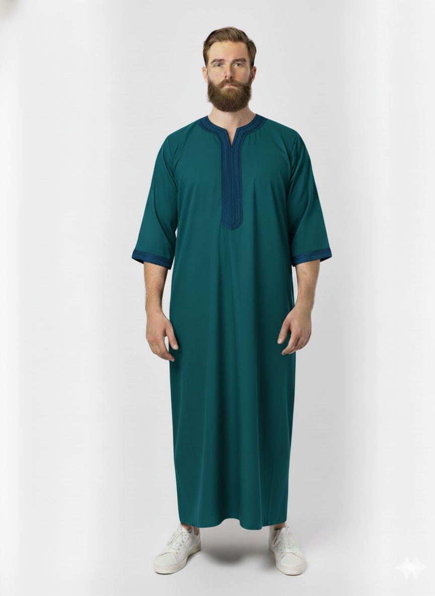 Moroccan Thobes 3/4 Sleeves - Daily Wear