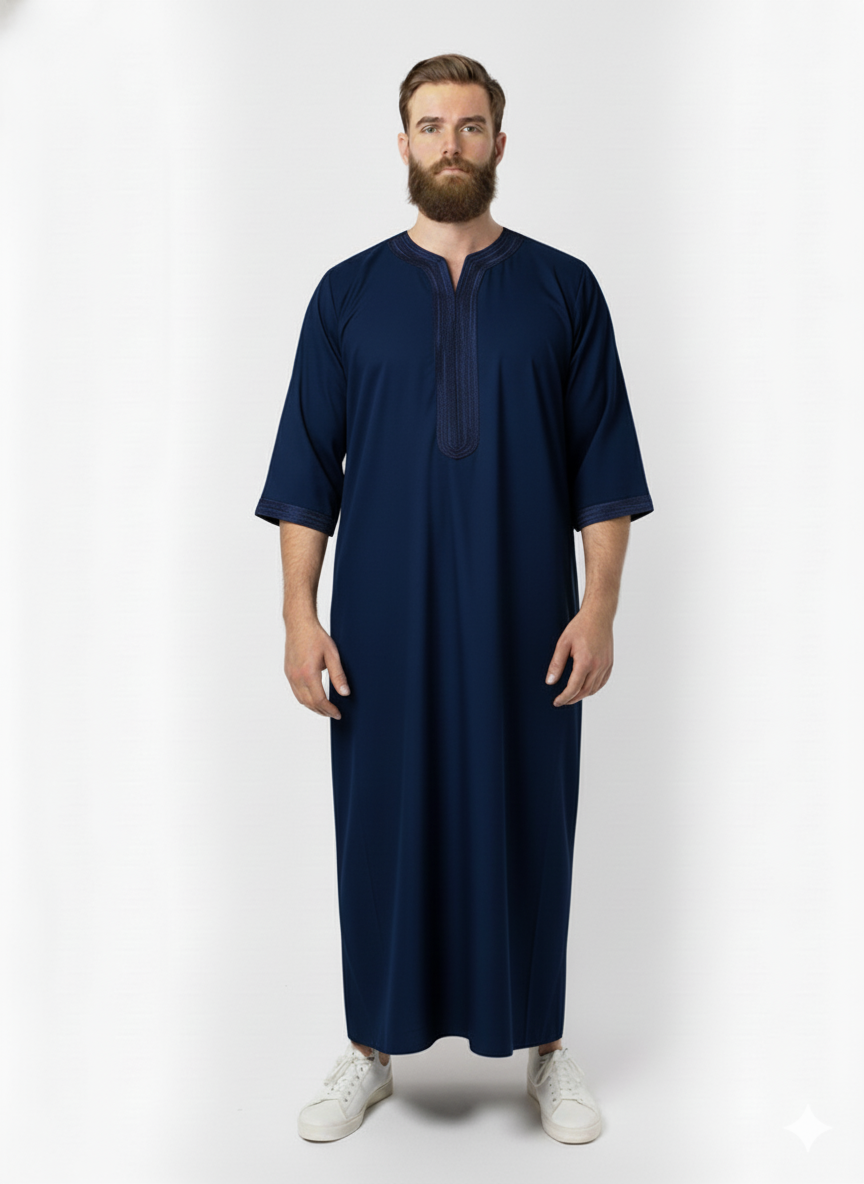 Moroccan Thobes 3/4 Sleeves - Daily Wear