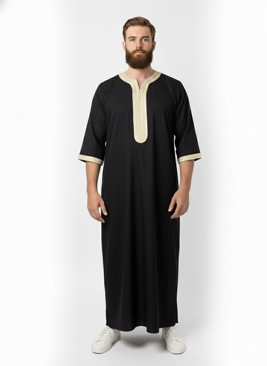 Moroccan Thobes 3/4 Sleeves - Daily Wear