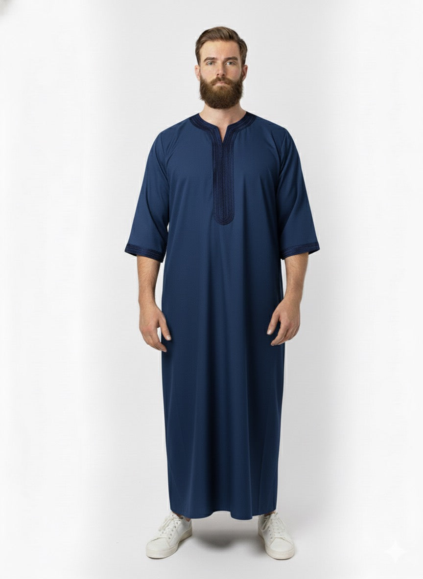 Moroccan Thobes 3/4 Sleeves - Daily Wear
